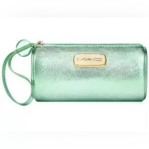 MAC Cosmetics Metallic Green Wristlet - Picture 1 of 6